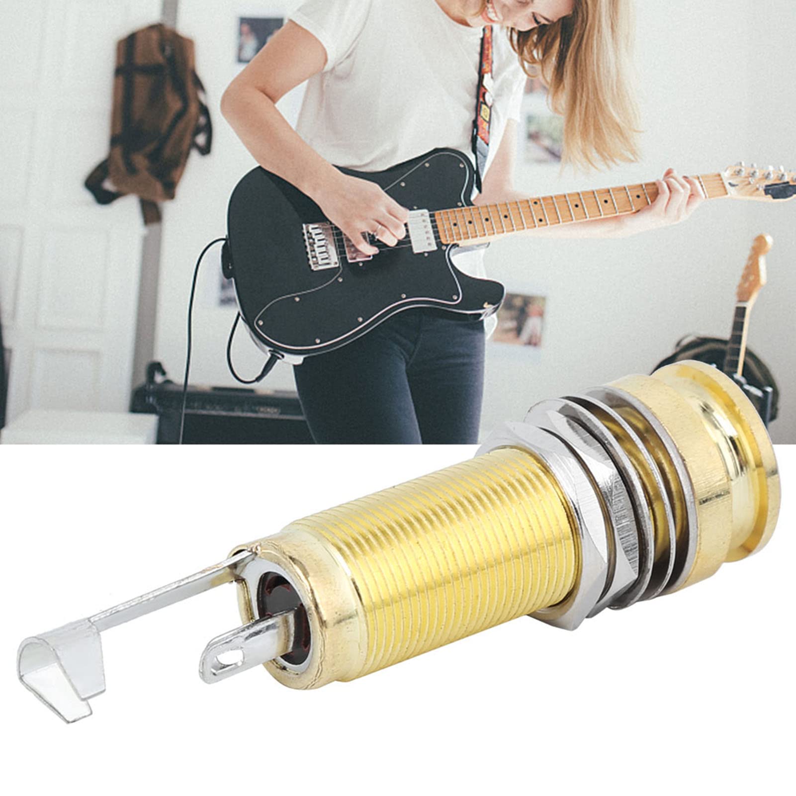 1/4" Mono/Stereo Input Jack/Strap Button For Electro Acoustic Guitars – Northwest Guitars - View #8