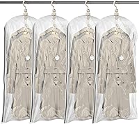 Vista 1 de TAILI Bolsas colgantes de almacenamiento al vacío, bolsas para ahorrar espacio para ropa, 4 paquetes de 53 x 27.6 pulgadas, bolsa de almacenamiento