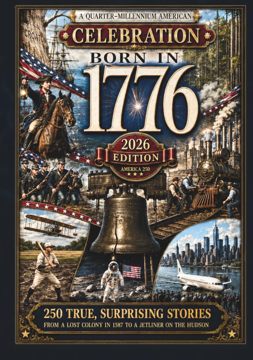 Born in 1776: A Quarter-Millennium American Celebration: 250 True, Surprising, Half-Forgotten Stories, Told in the Order They Happened - From a Lost Colony in 1587 to a Jetliner on the Hudson