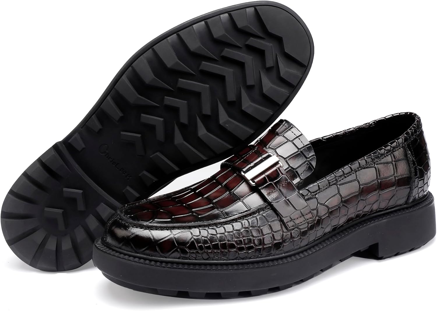 Dress Shoes for Men,Classicial Leather Loafers Slip on Formal Business Shoes Penny - Image 3