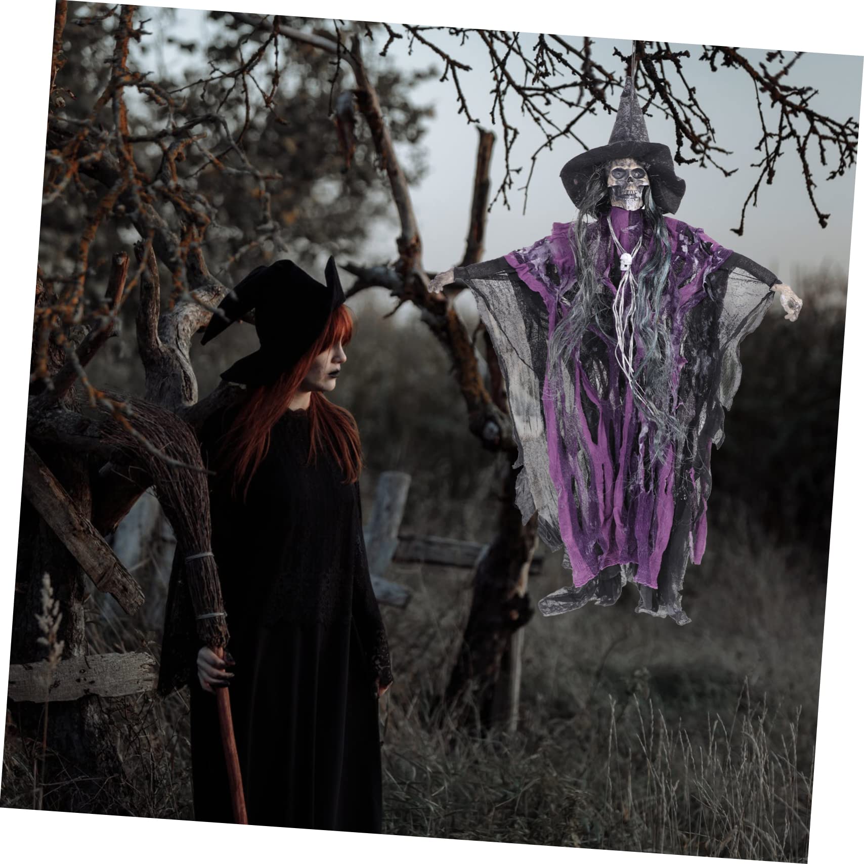 TOPBATHY 2 Decorazioni Di Halloween Da Appendere Per Feste Atmosfera Spettrale E Inquietante