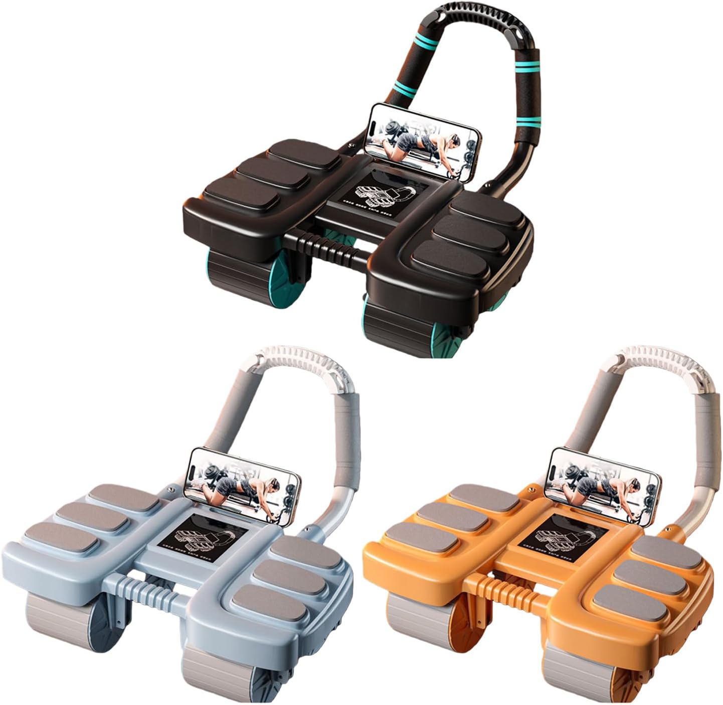 Compact Home Outdoor Abdominal Rolling Wheel for Small Spaces Six Home Exercise Equipment Easy to Use Automatic Rebounds Homes Gym Fitness Equipment