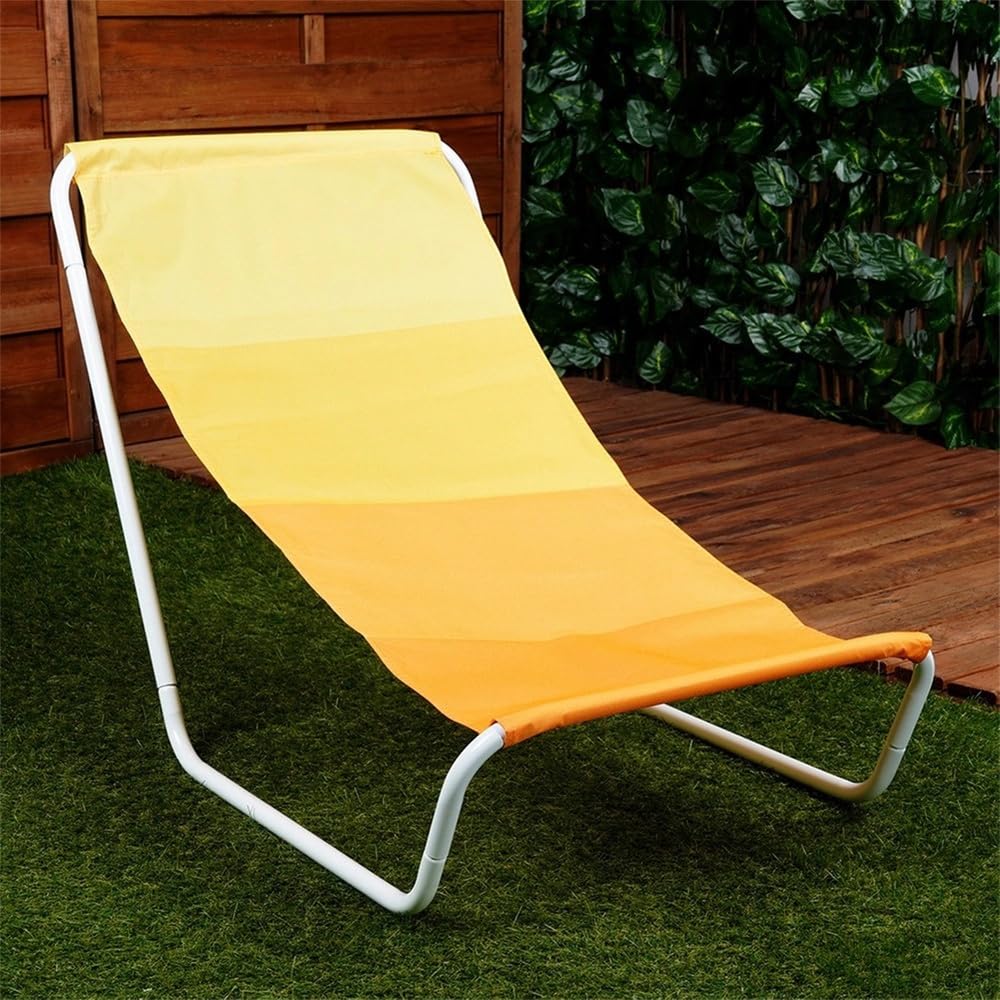 Vilde Chaise de Plage Pliable Lot de 2 | avec sac de transport Chaise de camping légère basse Jardin Balcon Terrasse Cadre en métal Siège en polyester Portable Set