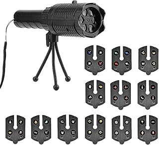 Flashlight Projector for Kids,Flashlight Projector for Kids | Christmas Projector Flashlight Projection with 12 Patterns for Christmas Birthday Gift Lear-au
