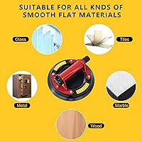 Vista 5 de 2 Pack 8"Suction Cups for Glass,Heavy Duty Glass Suction Cups to Lift Large Glass,Max Load 880lbs Window Suction Cups,Powerful Industrial Tile