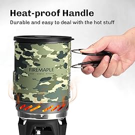 Fire-Maple Fixed Star 1 Personal Cooking System | Pot/Jet Burner Stove System with Electric Ignition | Ideal for Hiking, Camping, Backpacking, Fishing, Hunting Trips and Emergency Use