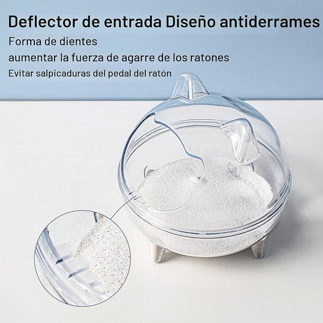 Foto 2 de 7 de Zvn Zojne Contenedor De Baño De para Hámster - Bañera Pequeña para Mascotas