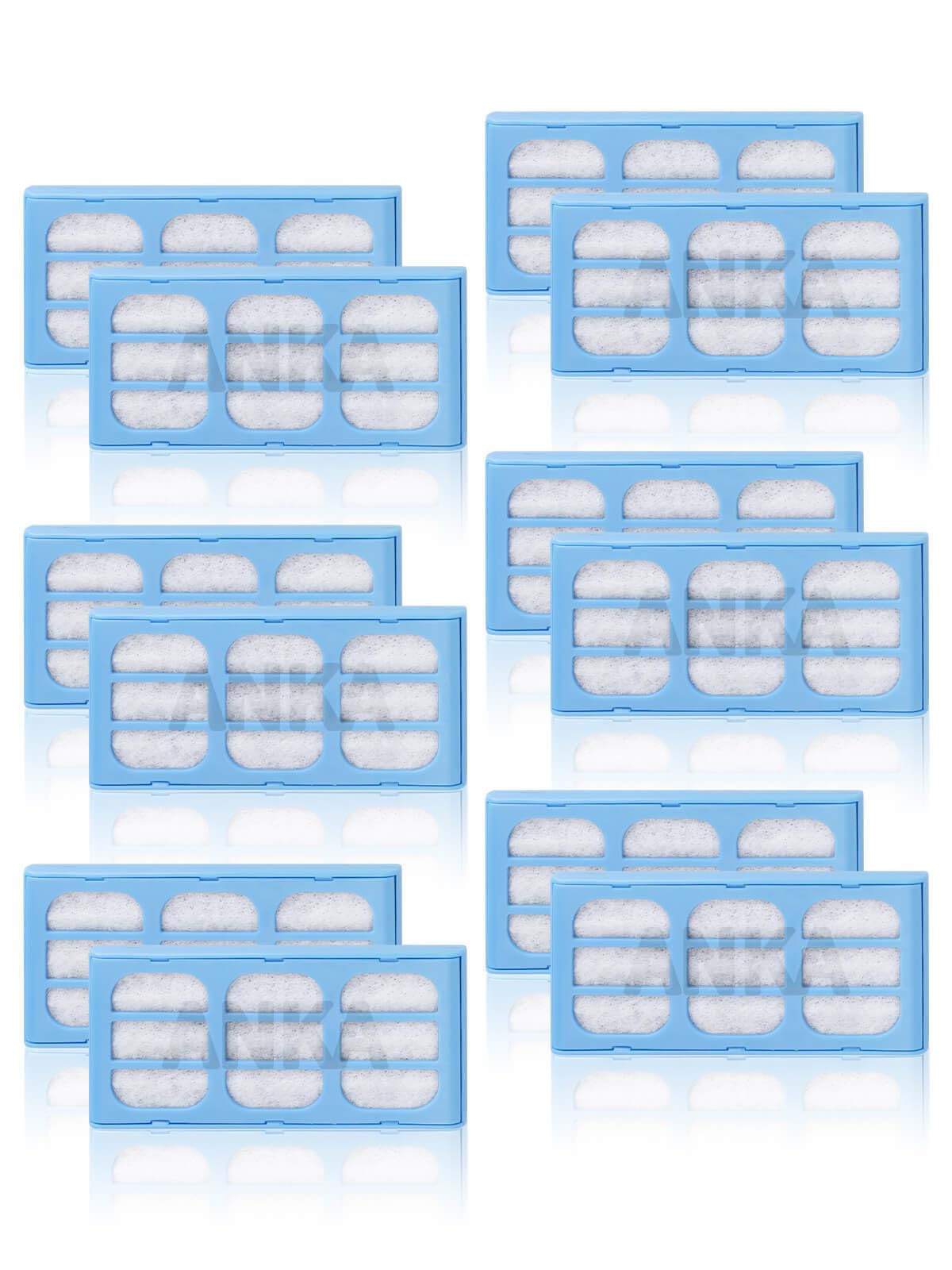 Cat Water Fountain Filters, Replacement Filter Compatible with Catmete Fountain, Replacement Pet Filter for Dogs Water Fountain Filters 12Pack