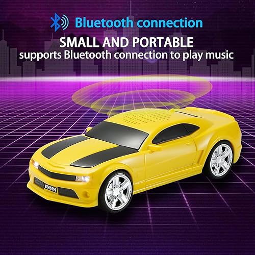 Miniatura 4 de WS-592 Altavoz de Diseño de Supercoche Bluetooth Replica  Altavoz Inalámbrico Portátil de Modelo de Coche con TWS Estéreo, Radio FM, Luces de Fiesta