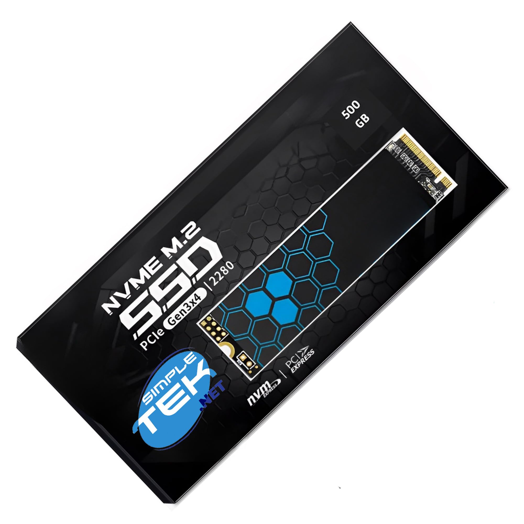 SIMPLETEK - Unità SSD Interna 500GB M.2 NVMe PCIe Gen 3.0 x4 - Disco a Stato Solido 2280 - Velocità fino a 3100MB/s per PC e Laptop