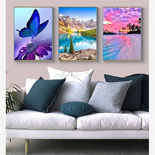 Miniatura 7 de Kits de pintura de diamantes 5D para adultos y niños pintura de diamantes de gran tamaño mapa del mundo nórdico kit de punto de cruz de bordado de