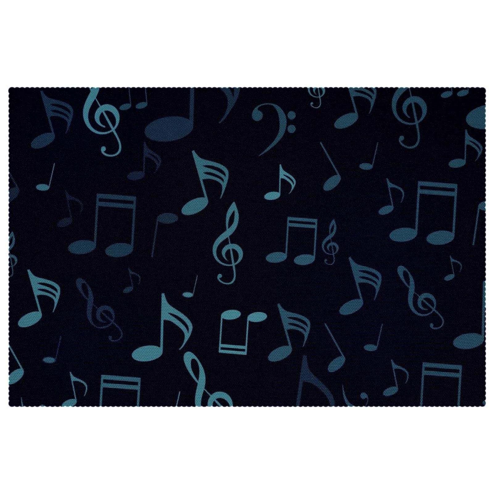 Sets de table note de musique 30x45 cm lavables pour protéger votre table