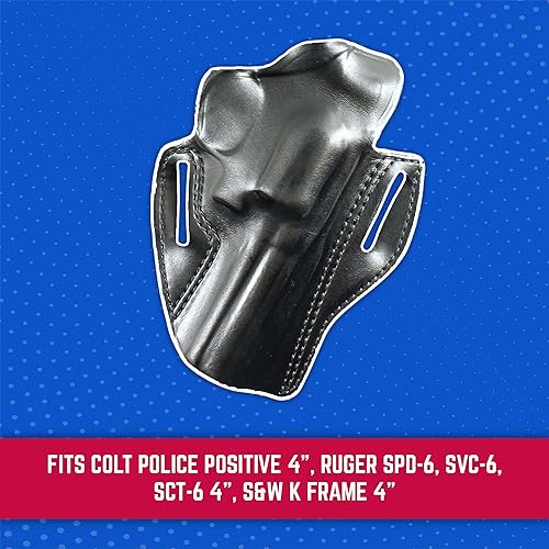 Miniatura 3 de DeSantis Funda para romper el pulgar, derecha, negra, COLT Police Positive 4", Ruger SPD-6, SVC-6, SCY-6 4", S&W K Frame 4"