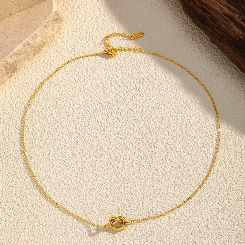 18K Gold Filled Necklace for Women,Heart Infinity Pendant Choker, Everyday Jewelry, Birthday Gift for Her - Image 6