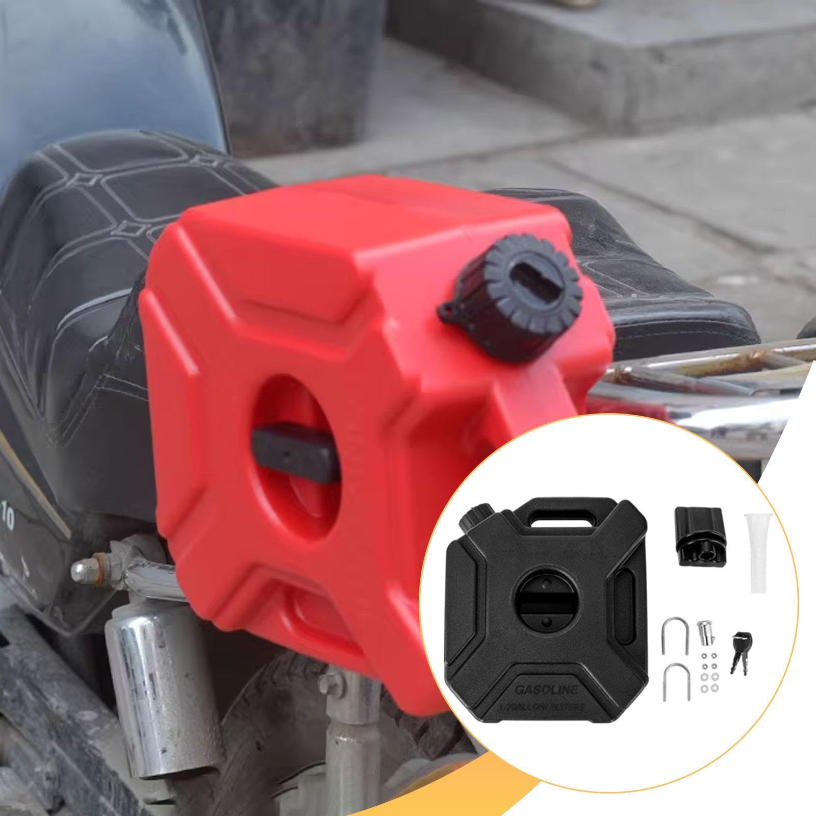 harayaa Serbatoio carburante per Serbatoio benzina e olio con maniglia Accessori pratici Tanica per benzina portatile, Nero, 3l