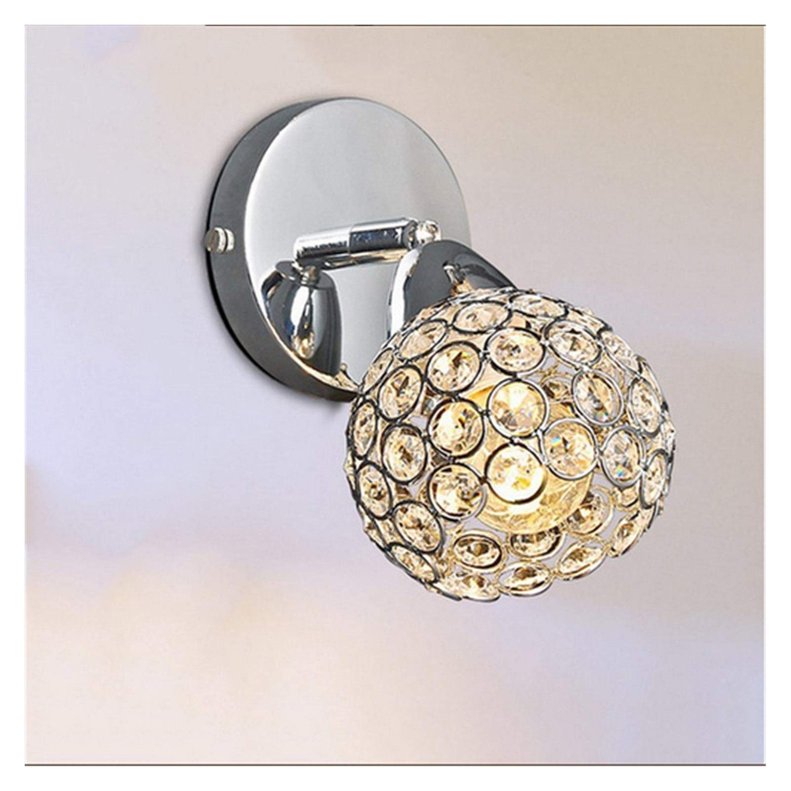 Puck Lights Modern Crystal Wall Lamp Bed Room Stairs Aisle Chandelier Wall Light