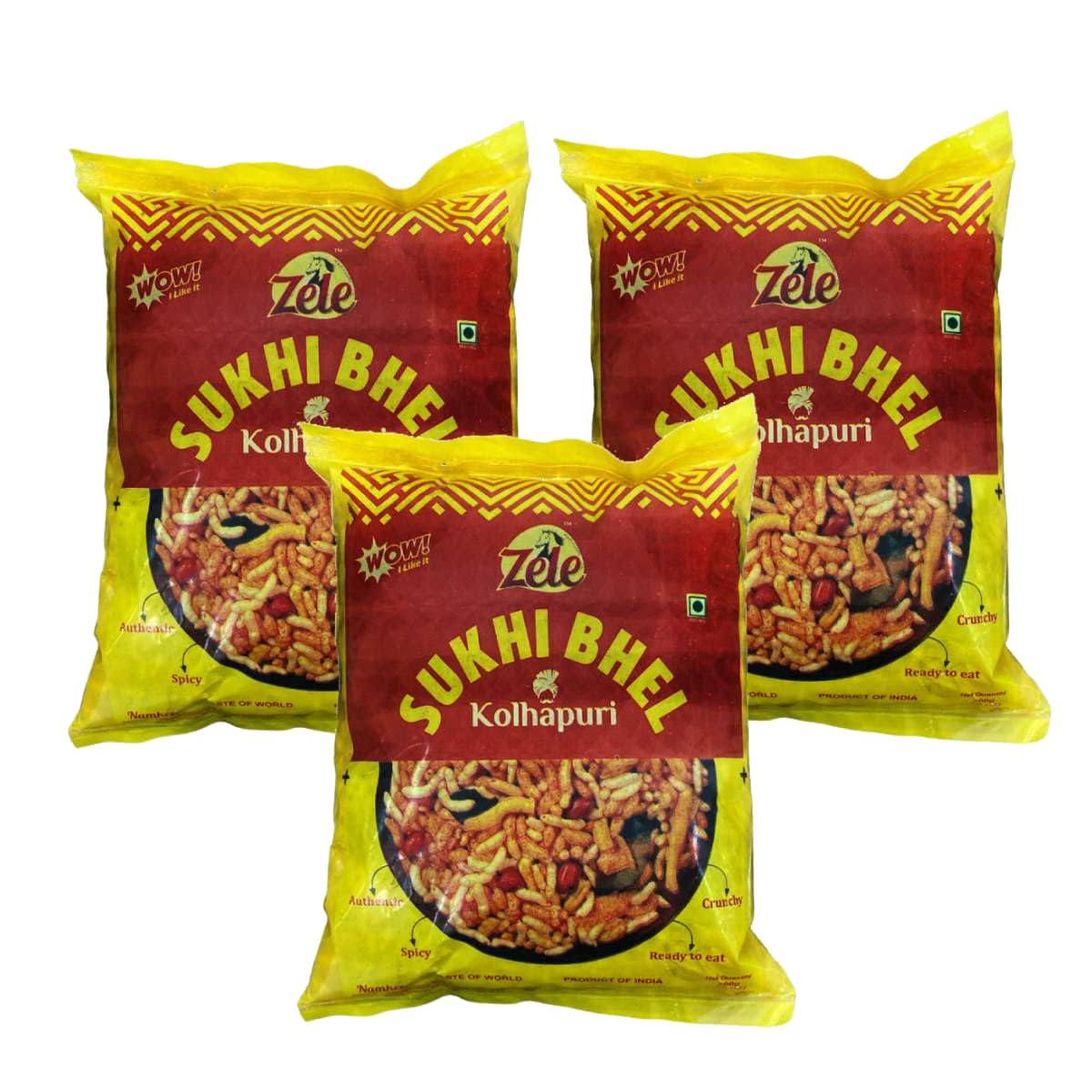 Zele kolhapuri sukhi Bhel 3 Packets of 200 Gm Each) | Spicy Chat Bhel Namkeen Snacks for Foodie Indians (B0D6Z5LTMS) Amazon Price History, Amazon Price Tracker
