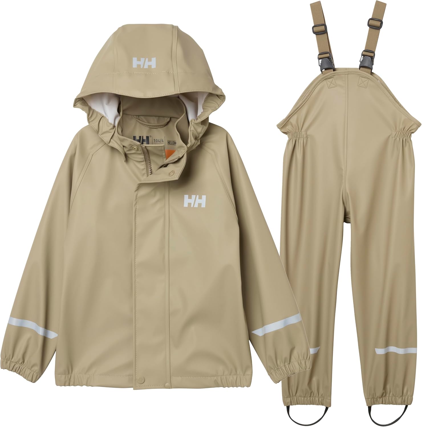 Helly Hansen Kid's Bergen 2.0 PU Rainset, 758 Pebble, 5