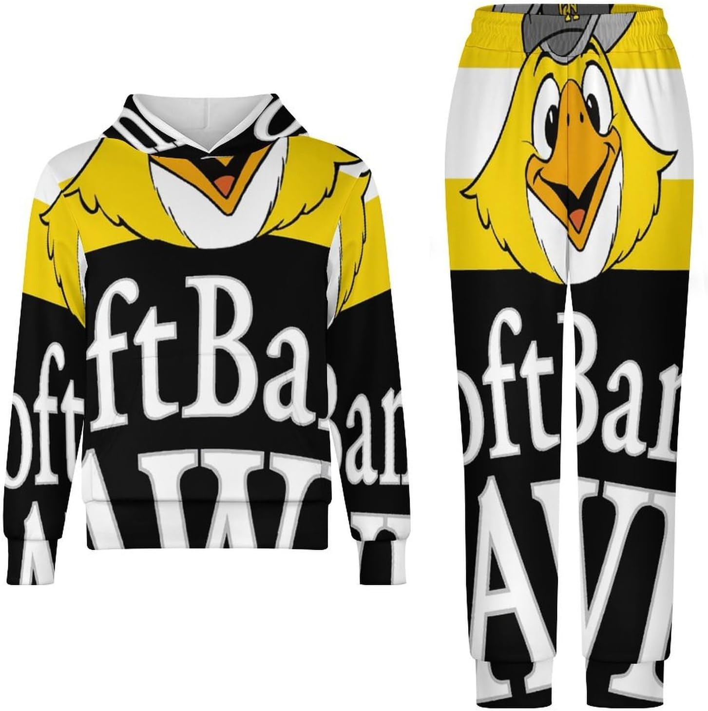 パーカー 上下セット 2点セット 福岡ソフトバンクホークス キッズ ファスナー トレーナー 長袖通学 ティーンエイジャー 春秋冬 セ