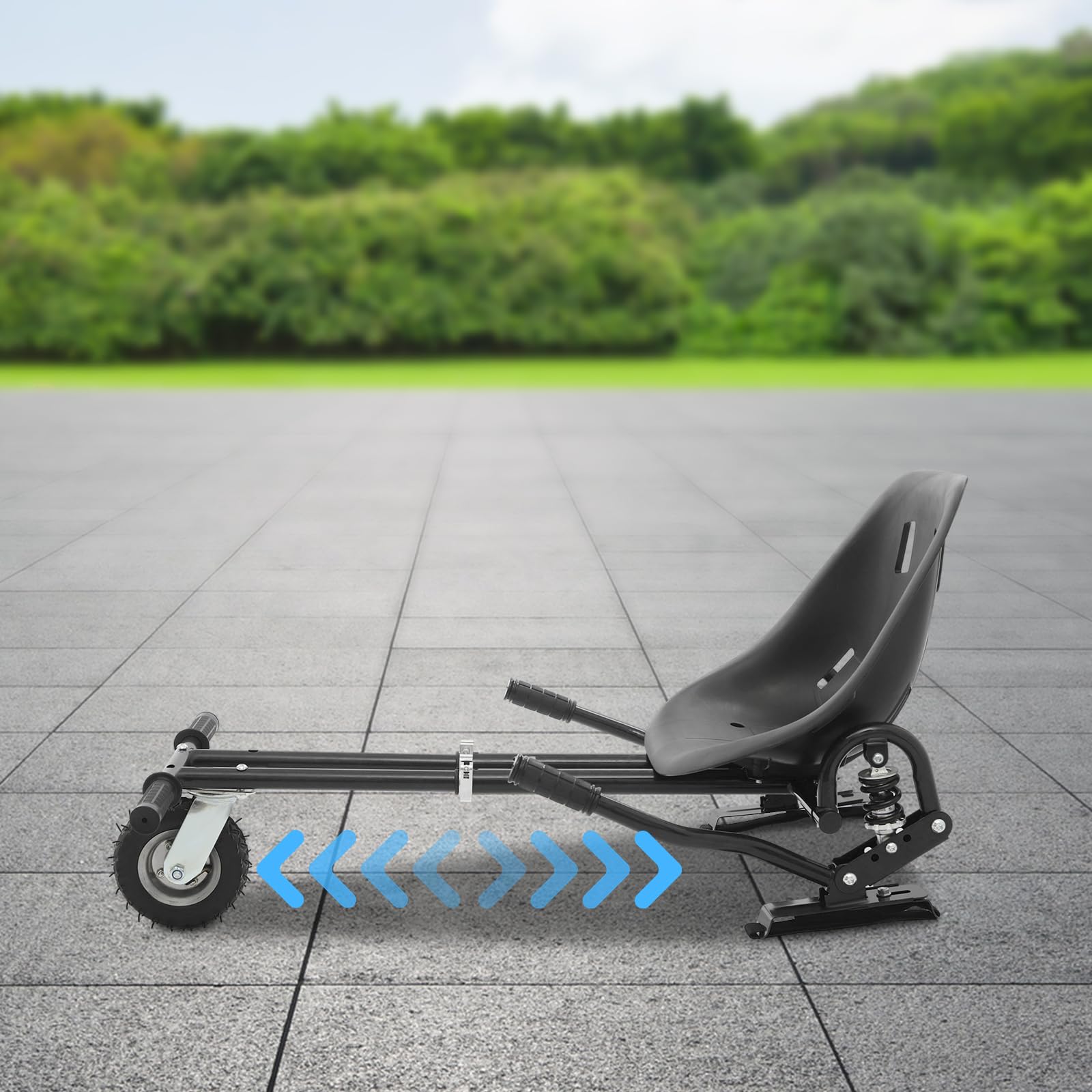 Ajustable Hoverboard Asiento Fijación Balancing Scooter Asiento Accesorios para 6,5-10 pulgadas Scooter 70-95 cm Ajustable 100kg Carga