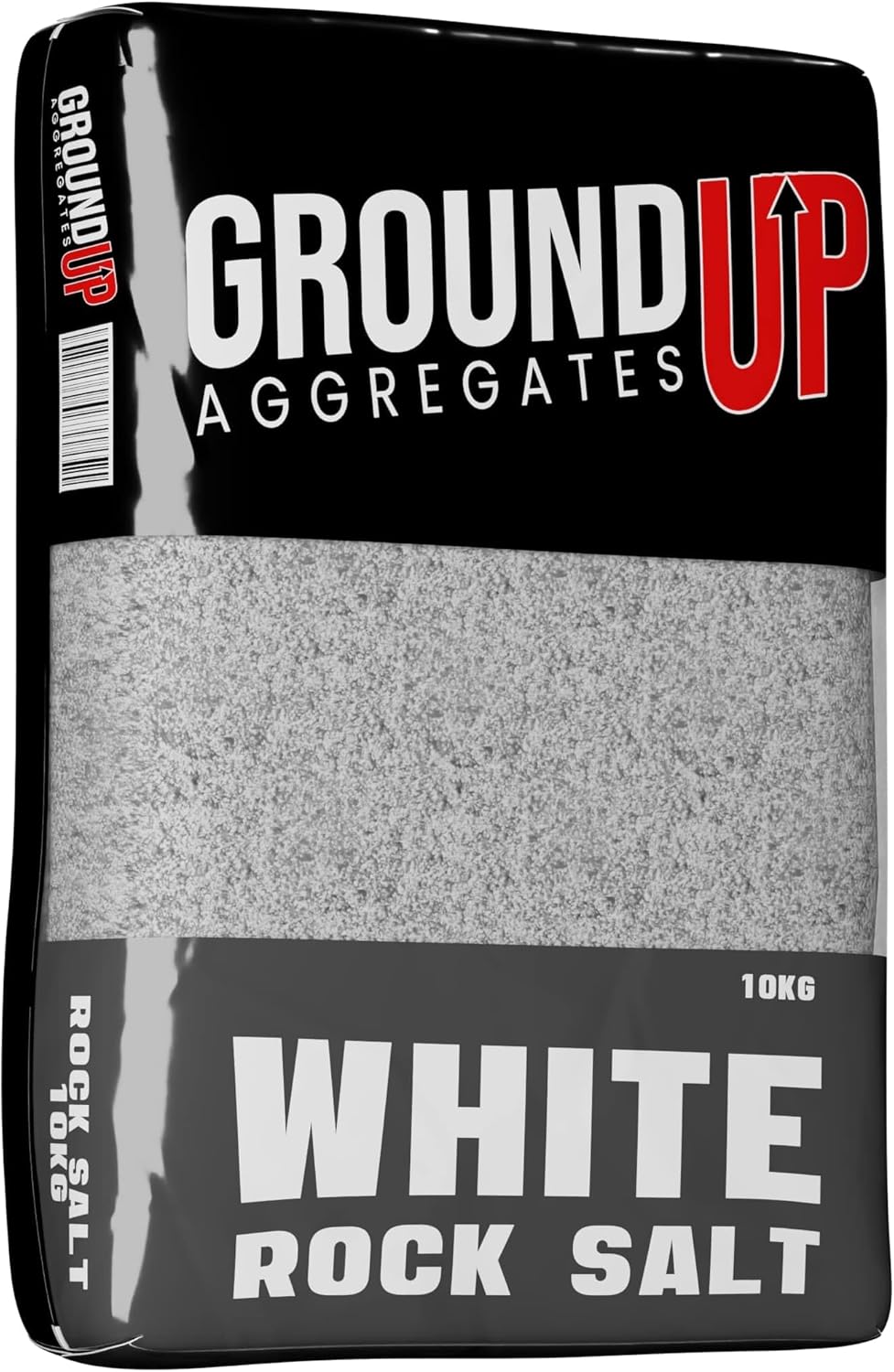 White Rock Salt De Icing Grit Salt 10kg Poly Bag Winter Ice Snow