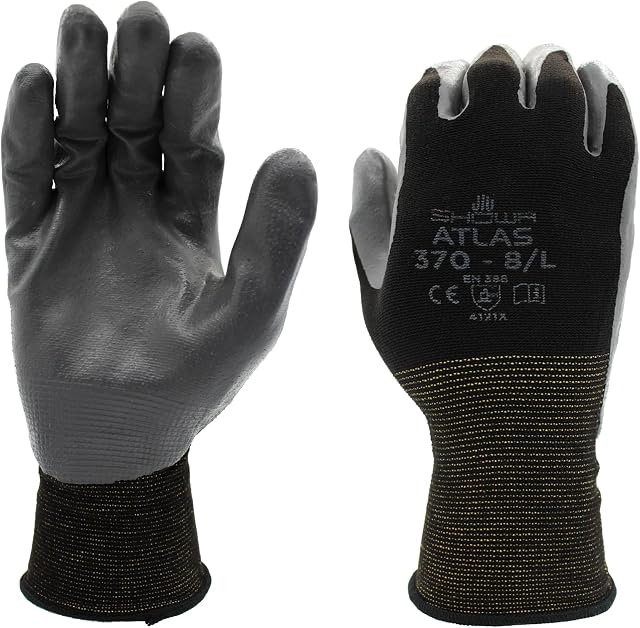 SHOWA Unisex ATLAS 370BSafety Work Gloves