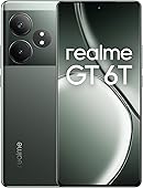 realme GT 6T 5G Teléfono Móvil 8+256 GB, Snapdragon® 7+ de 3.ª generación, Pantalla ultrabrillante de 6000 nits, Cámara Sony de 50 MP con OIS, Gran batería de 5500 mAh, Verde Resplandor