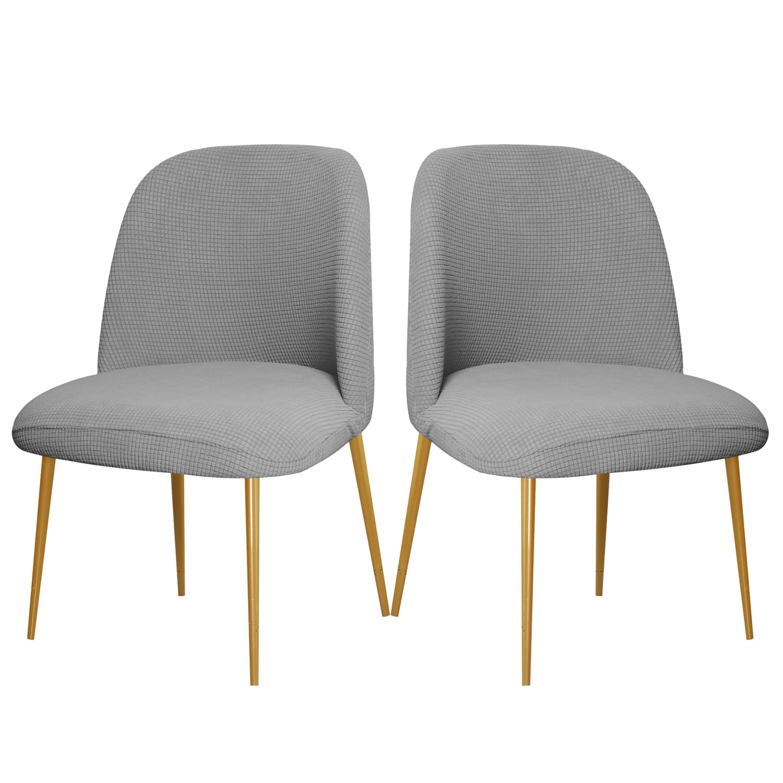 ZHUIYUAN Curved Back Chair Covers - Semi Circle Back Dining Room Chair Protector Set Of 1/2/4/6