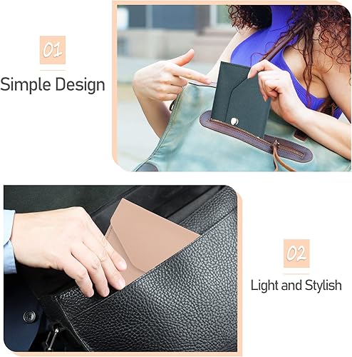 Miniatura 4 de Pletpet Bolsa de cuero sintético para dinero en efectivo, 3 sobres reutilizables para festivales de primavera, bodas, cumpleaños, graduación y