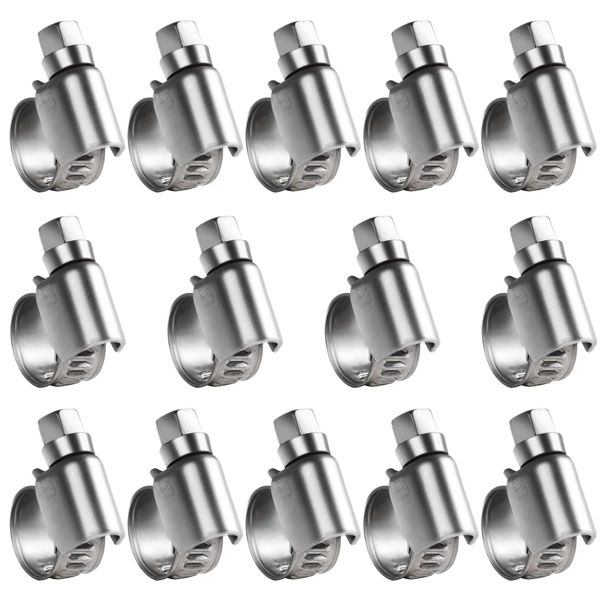 SMLCON Schlauchschelle Aus 304 Edelstahl – Nicht Perforiert, Verstellbar 8-12 Mm, Mit Gerollter Kante, 9 Mm Breite