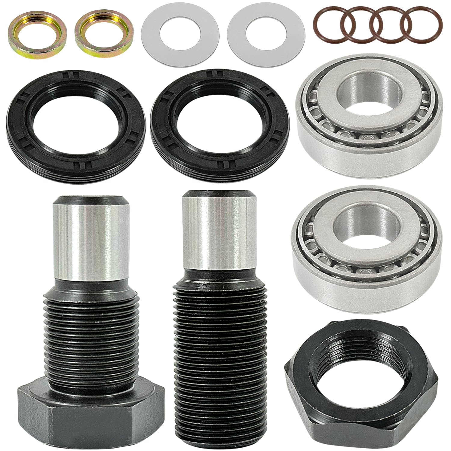 Swing Arm Bearing Seal Kit with Shaft Compatible with Brute Force 650 4x4 Prairie 650 4x4 Prairie 360 Prairie 700 KFX700 92116-1001 33032-1197