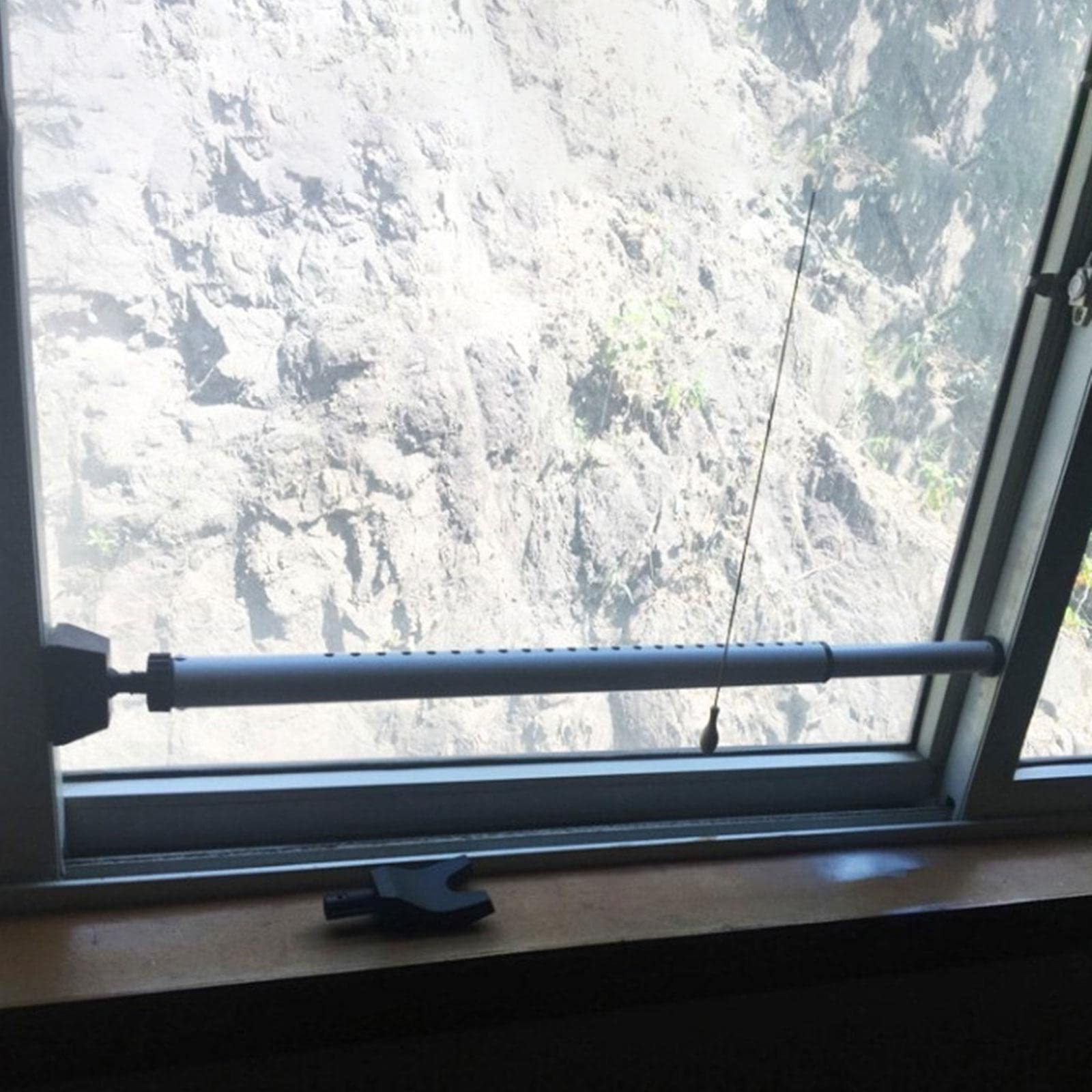 Barre de Sécurité de Porte Réglable, Barre D'arrêt de Porte Pratique, Butée de Porte