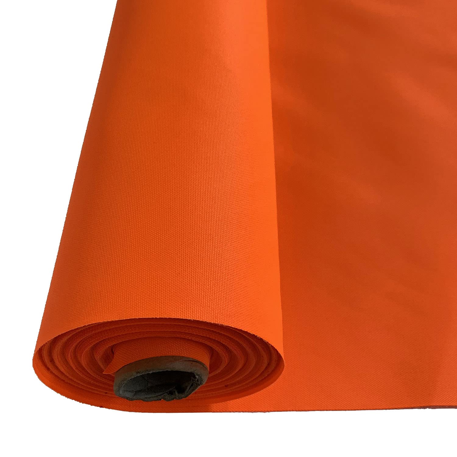 7oz PU Coated Outdoor Waterproof Fabric - Water-Proof, Tear Resistant, Cloth for Outdoor Garden Furniture, Sewing Material for Crafts and Hobbies - 150cm Wide (Orange)