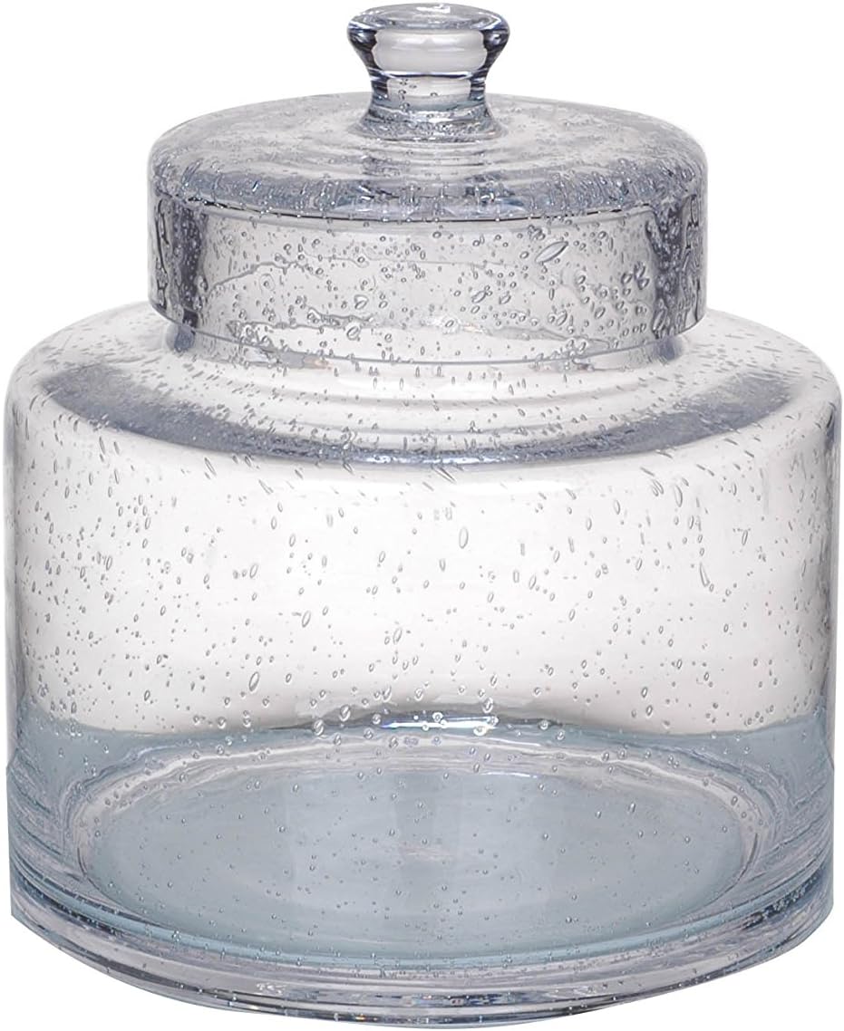 8.5"Dx8.5" clear Jar with Lid
