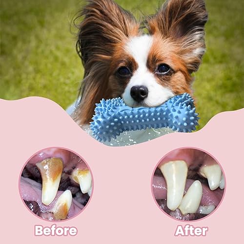 Miniatura 6 de Juguetes para cachorros para dentición, juguetes masticables para razas pequeñas y medianas, alivia el dolor de dentición, reduce la ansiedad,