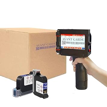 AVANT GARDE 12.7mm TIJ Thermal Inkjet Printer with Blue Ultra Premium Solvent Ink Cartridge