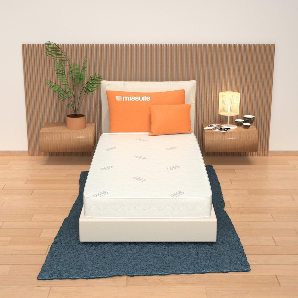 Levante Matratze 80 x 160 cm – Waterfoam faltbare Orthopädische Medizinprodukt Klasse 1, H16, Silber Bezug