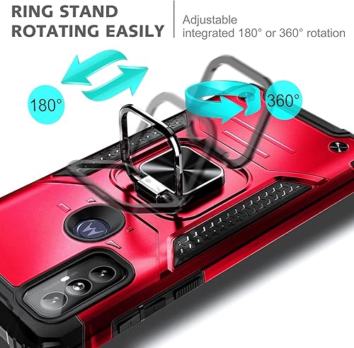 Miniatura 5 de NZND Funda para Motorola Moto G Power 2022 con protector de pantalla de vidrio templado (cobertura máxima), protección de cuerpo completo grado