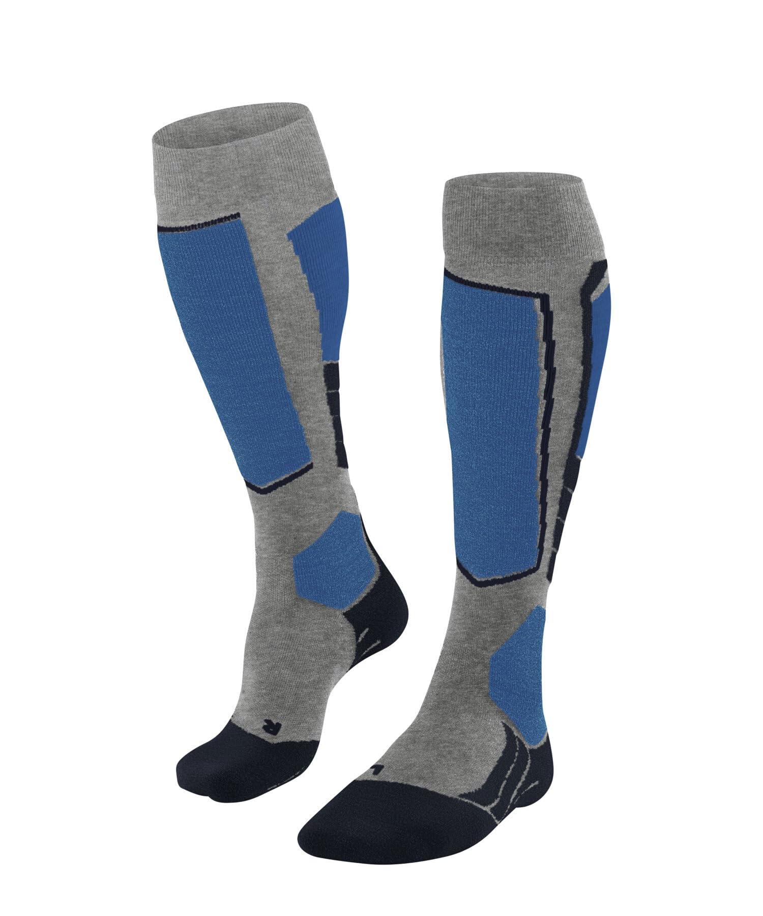FALKE Men's SK2 Intermediate Vegan M KH Lyocell Functional Yarn Warm Thick 1 Pair Skiing Socks, Grey (Light Grey 3400), 5.5-7.5
