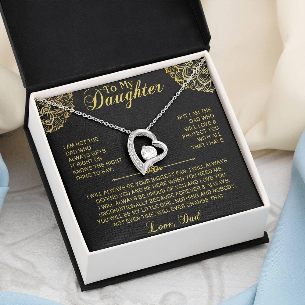 VIRAGIL To My Daughter Necklace - Mom & Dad Gifts for Daughter's Birthday & Christmas - Image 3