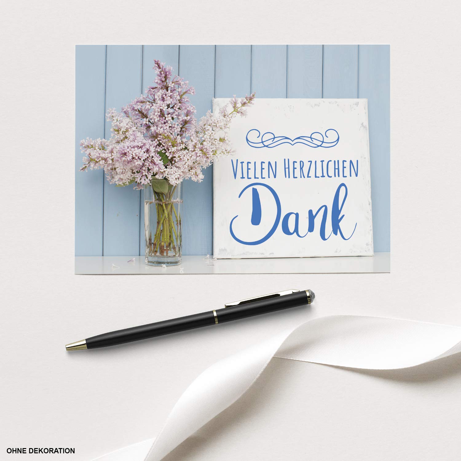 Postkarten Set 10 PERSONALISIERTE Dankeskarten Mit Text Und Foto ...