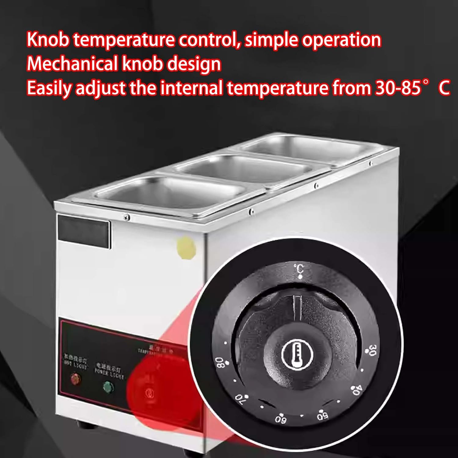 Chocolate Melting Machine, Intelligent Temperature Control Chocolate Melting Machine, Durable Stainless Steel Pot for Home aking, Chocolate Shops, Bakeries, Cafes 3Pots