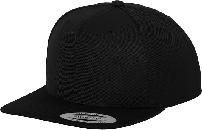 Yupoong - Cappellino Visiera Piatta - Uomo (Confezione da 2) (Taglia Unica)  (Nero/Nero) : Amazon.it: Abbigliamento