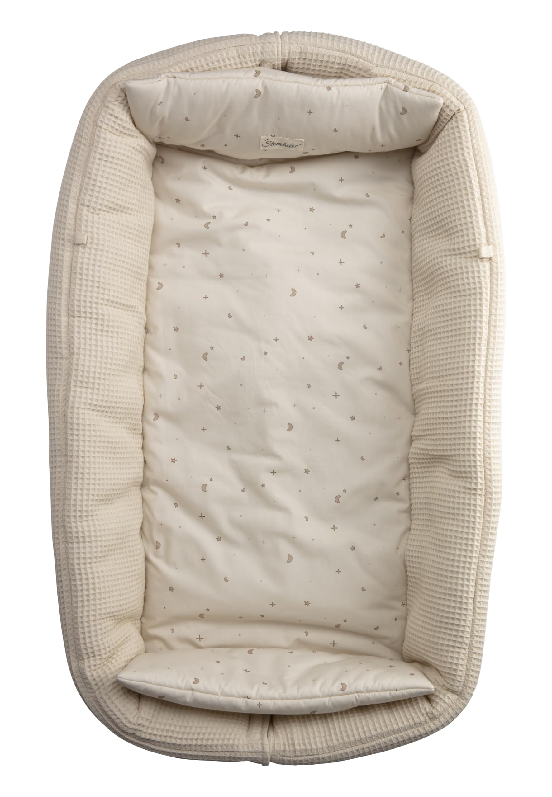 Babynest Ente Edda Lou zum Wenden, Kuschelnest für Neugeborene, als Krabbeldecke nutzbar,