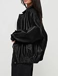 PRETTYGARDEN Veste de moto en cuir faux Trendy Fall Spring Clothes Oversize Zip Up Hiver Coat Outdoorwear pour femme
