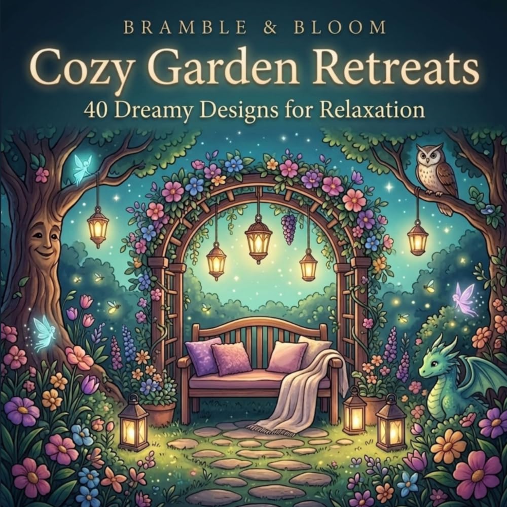 Cozy Garden Retreats: 40 Dreamy Designs for Relaxation (Bramble & Bloom)