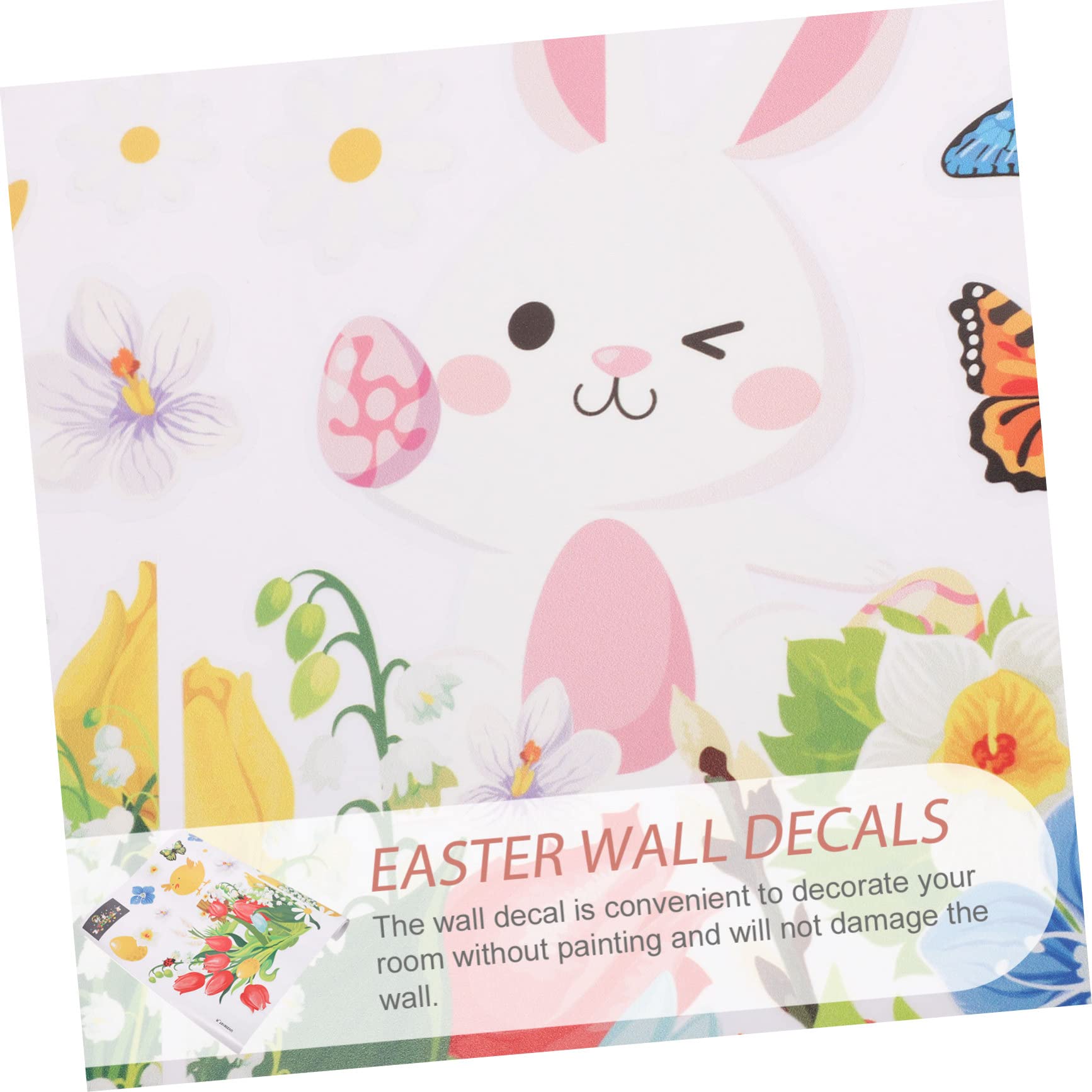Artibetter 5juegos Pegatinas De Pascua Para Ventanas Adhesivos De Conejos y Decoración De Paredes y Habitaciones Infantiles