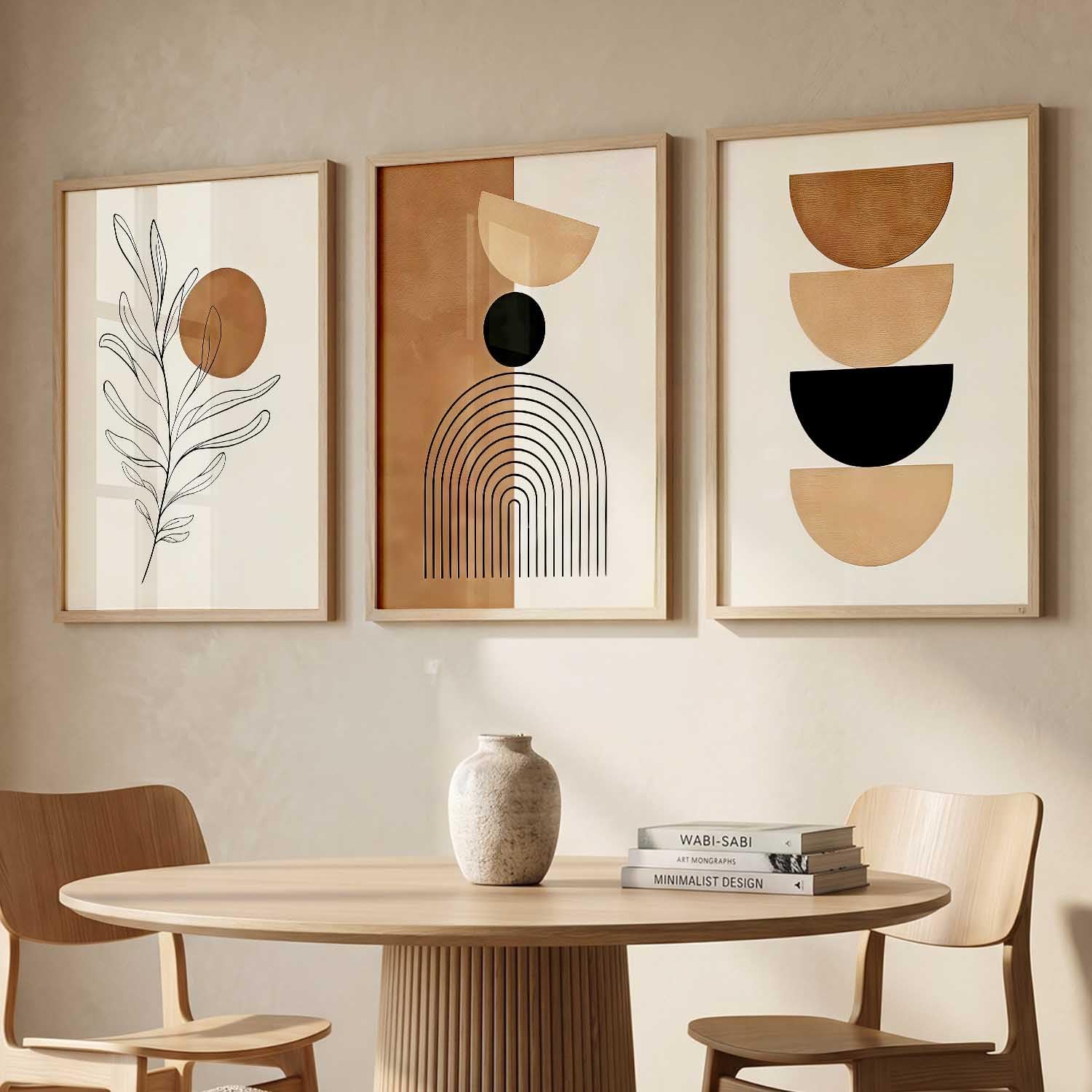 Minimalist Boho Wall Art - Set of 3 Prints -22 Minimalist Boho Wall Art - Set of 3 Prints -22