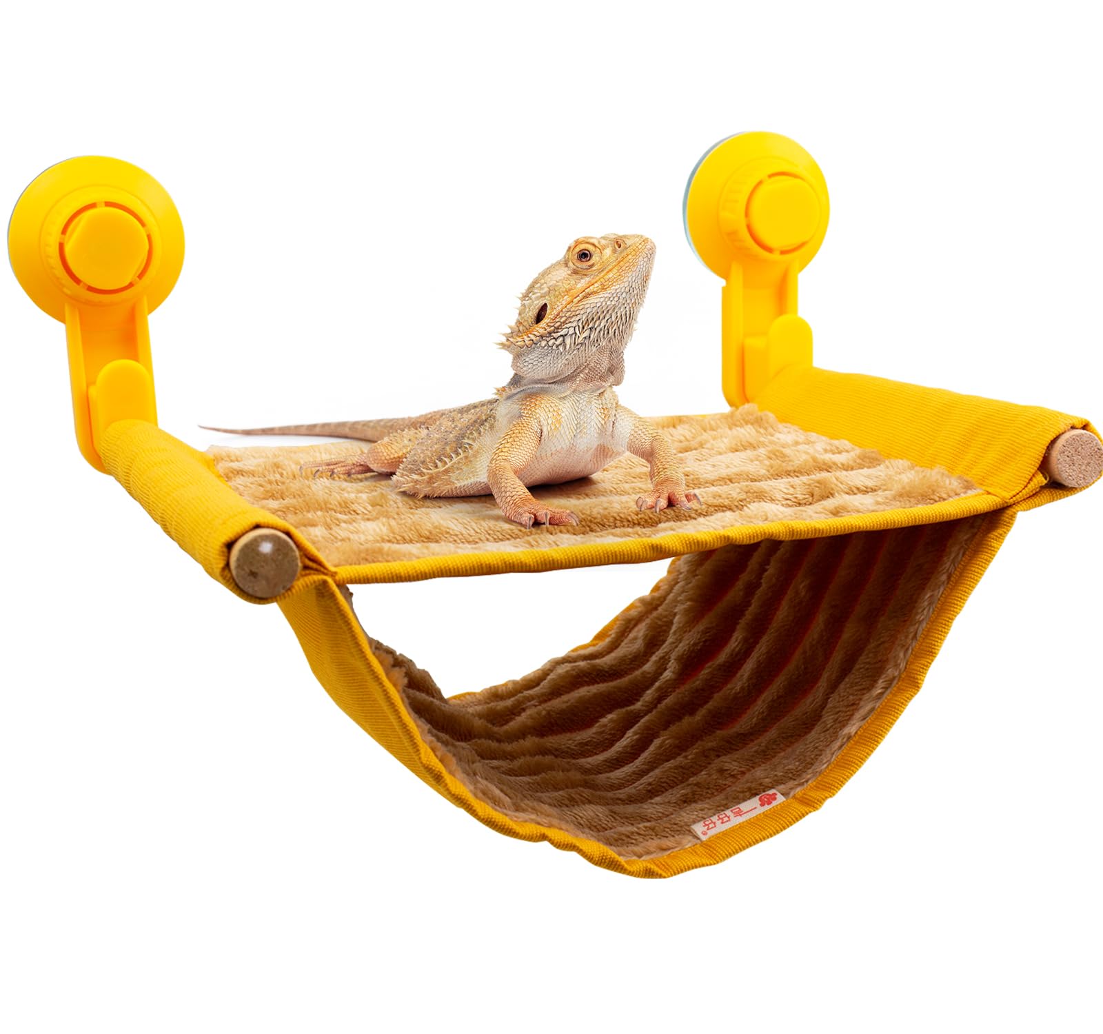 FlidRunest Bartdrache Hängematte mit Saugnäpfen, Weiche Eidechse Hängematte Bett, Hängende Reptilien-Hängematte Bartdrache Winter Warmes Hauszelt, Bartdrache Tank Barch
