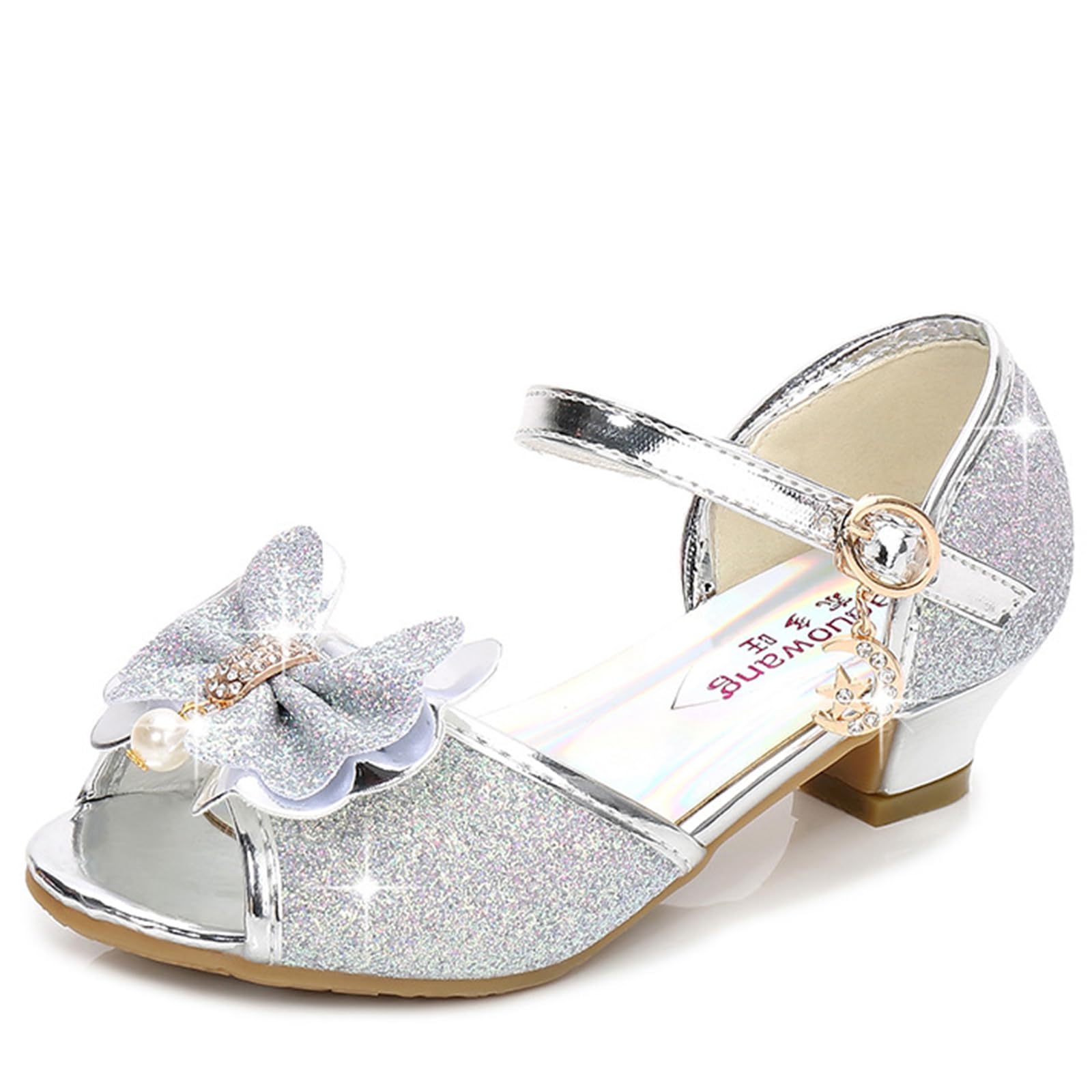 Girl's Princess Mary Jane Pump Shoes - Pink Silver Blue Purple White - Size 12 Months — view 20